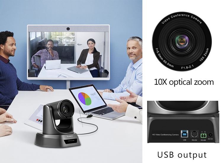 video conference camera for PTZ broadcasting