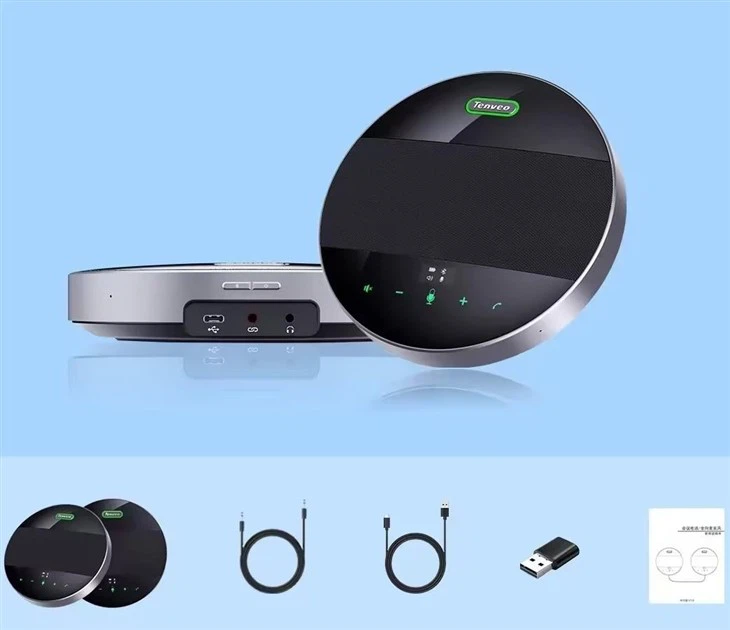 Large Conference Zoom Microphone Speakerphone Omnidirectional Daisy Chain
